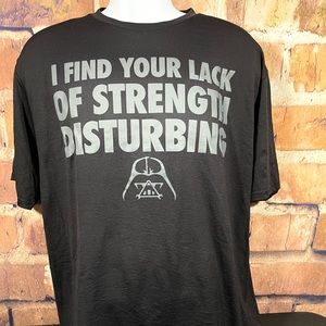 STAR WARS Men’s Darth Vader Black Tee  Size XL Lucas Films Disney